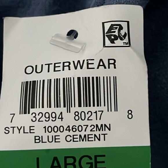 Tasso Elba Faux Suede Bomber Jacket Full Zip Up Men's Large Baby Powder Blue - Picture 11 of 13